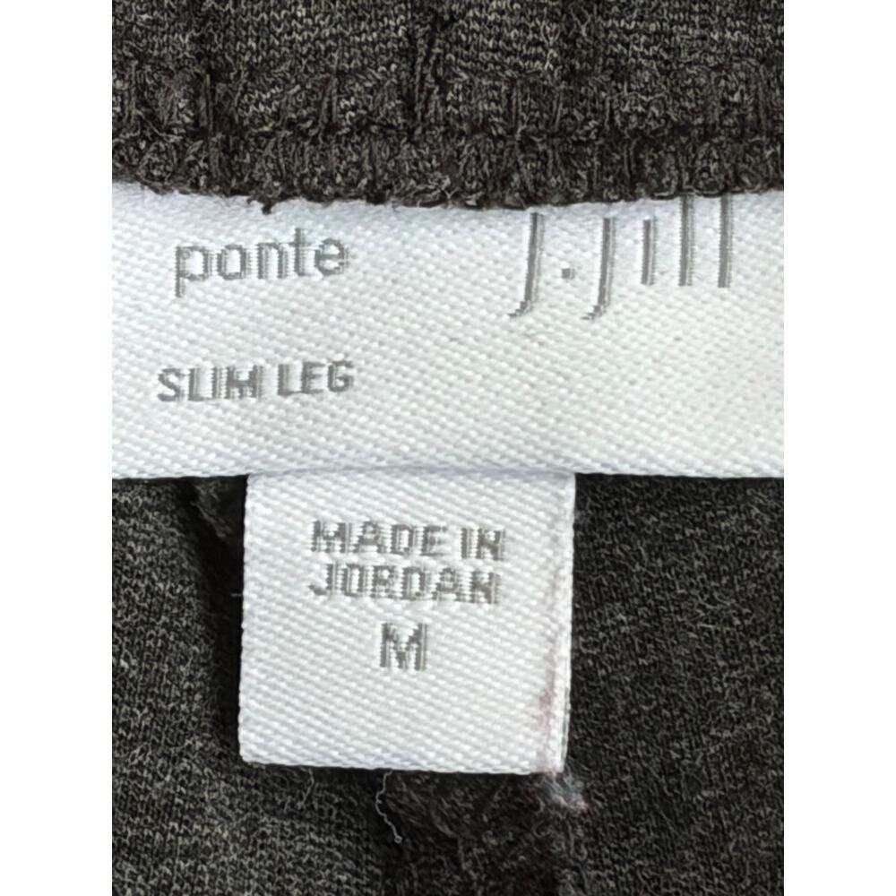 J.Jill Ponte Slim Leg Gray Pants Sz M - Picture 4 of 8